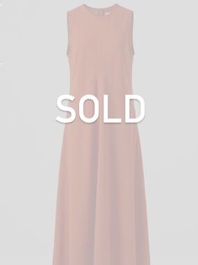 NWT Zara ZW Collection Orange Sleeveless Flowy Maxi Summer Dress Size M